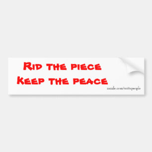 peace bumper stickers