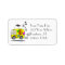 Peace Bus Retro  Address Label