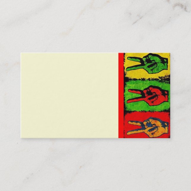 Peace Business Card (Front)