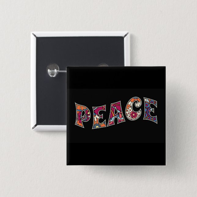 Peace Button (Front & Back)