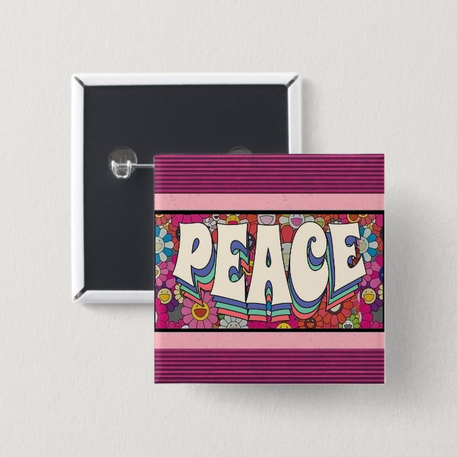 Peace Button (Front & Back)