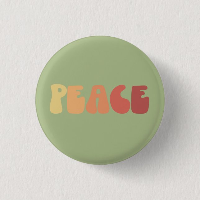 Peace Button Pin (Front)