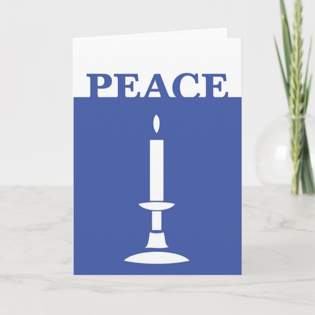 Peace Candle Holiday Card (Front)