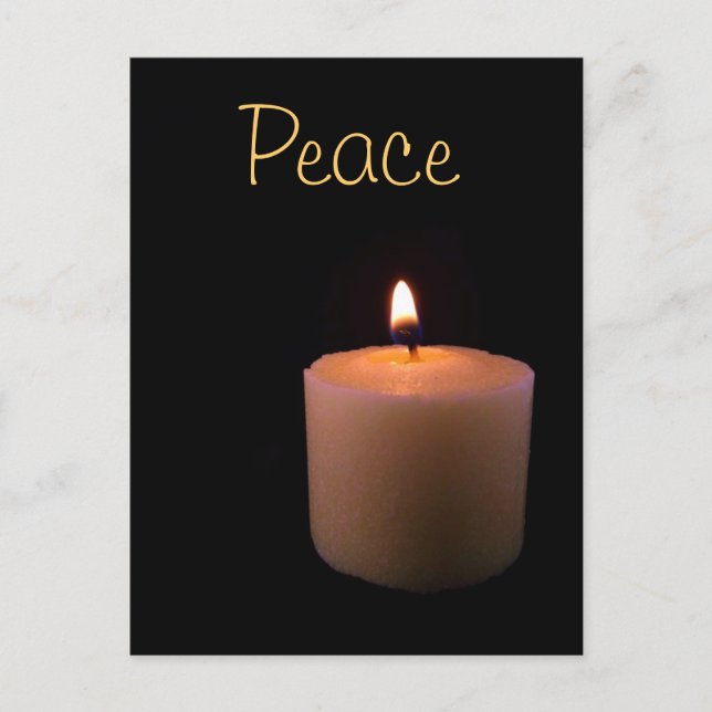 Peace Candle Postcard (Front)