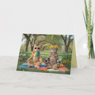 Peace Cats Valentine's Day Card