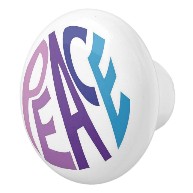 PEACE  CERAMIC KNOB (Right)
