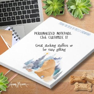 PEACE  Chow dog holiday  personalise text Notepad