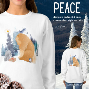 PEACE Chow HOLIDAY on front and back Sweatshirt