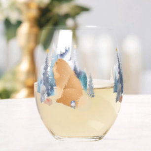 PEACE Chow stemless wine glass