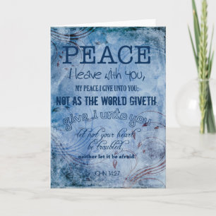 Peace Christian Thank You John 14:27 Card