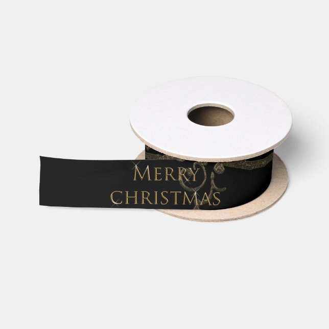 Peace Christmas Satin Ribbon (Spool)