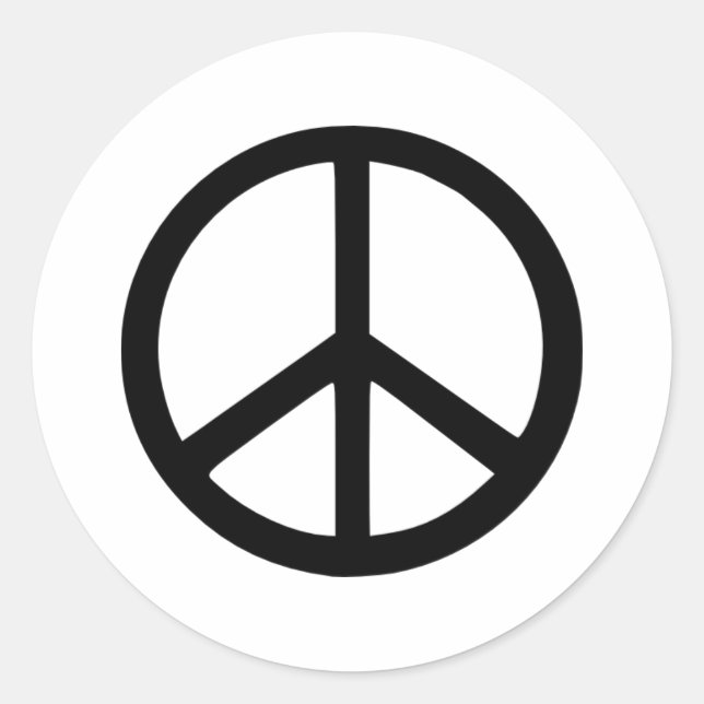 Peace Classic Round Sticker (Front)