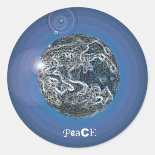 PeaCE Classic Round Sticker