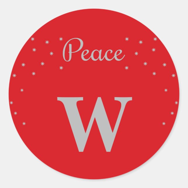 Peace Classic Round Sticker (Front)