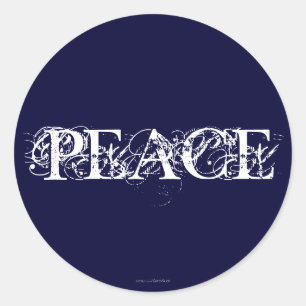 Peace Classic Round Sticker