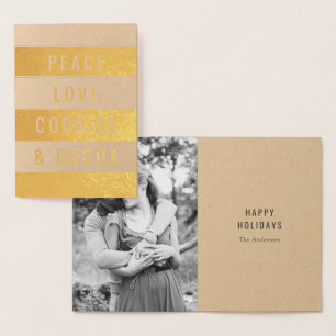 Peace & Cocoa Foil Card