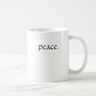 peace. coffee mug