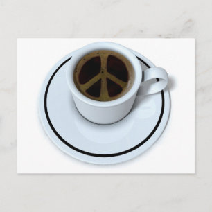 Peace coffee postcard