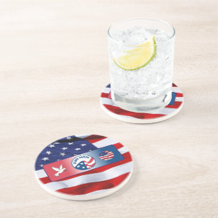 Peace Corps Dove Shield Coaster