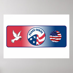 Peace Corps Dove Shield Poster