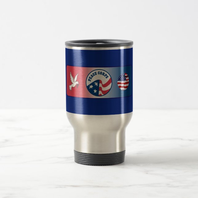 Peace Corps Dove Shield Travel Mug (Center)