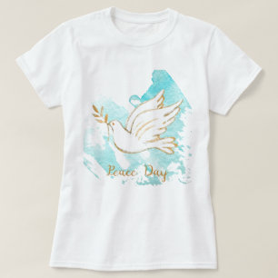 Peace Day. Dove of Peace.  T-Shirt