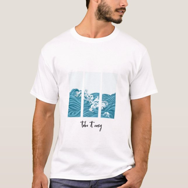 PEACE – Distressed Bold Text with Dove Symbol T-Shirt (Front)