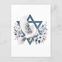 Peace Dove and Star of David 
