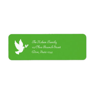 Peace Dove Avery Label