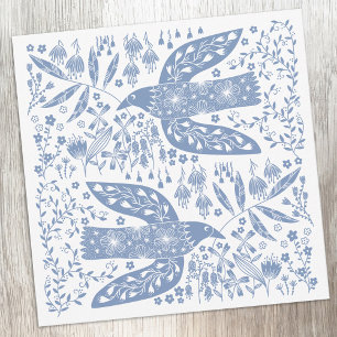 Peace Dove Blue Bird Card