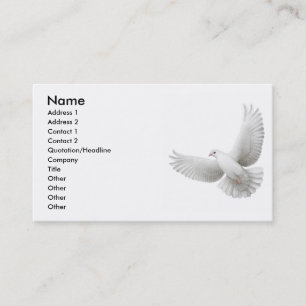 Peace Dove Business Card