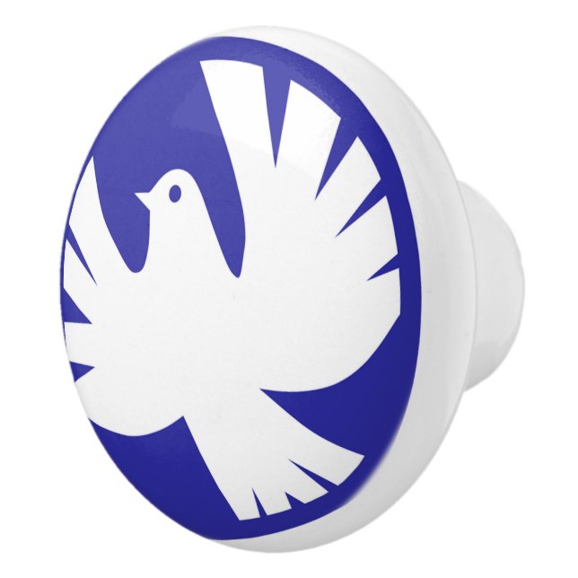 PEACE DOVE CERAMIC KNOB (Right)