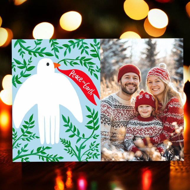 Peace Dove Christmas Holiday CUSTOM PHOTO Card (Peace Dove Christmas Holiday CUSTOM PHOTO Card
)