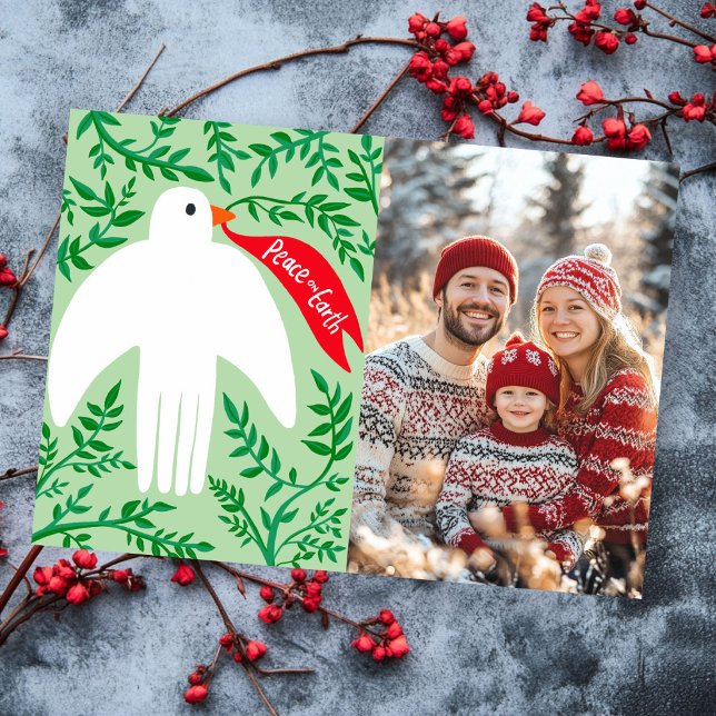 Peace Dove Christmas Holiday CUSTOM PHOTO Card (Peace Dove Christmas Holiday CUSTOM PHOTO Card
)