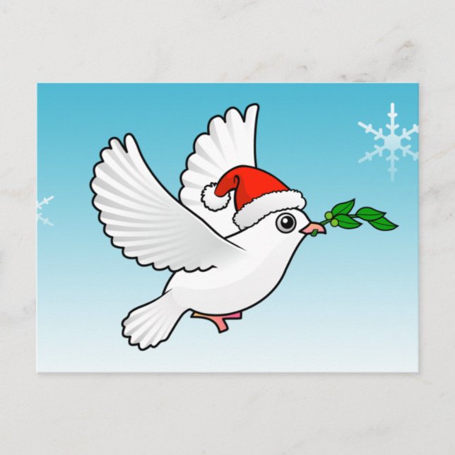 Peace Dove Christmas Holiday Postcard (Front)