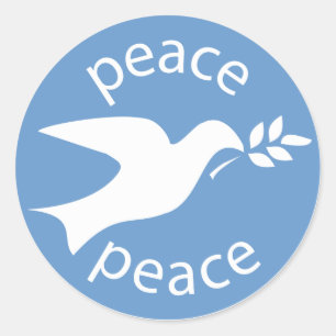 Peace Dove Classic Round Sticker