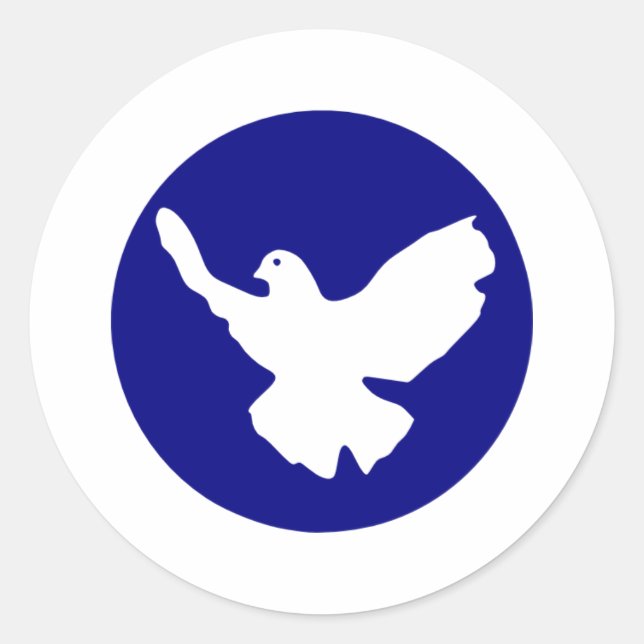 Peace Dove Classic Round Sticker (Front)