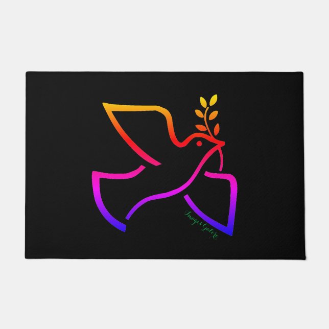 Peace Dove Doormat (Front)