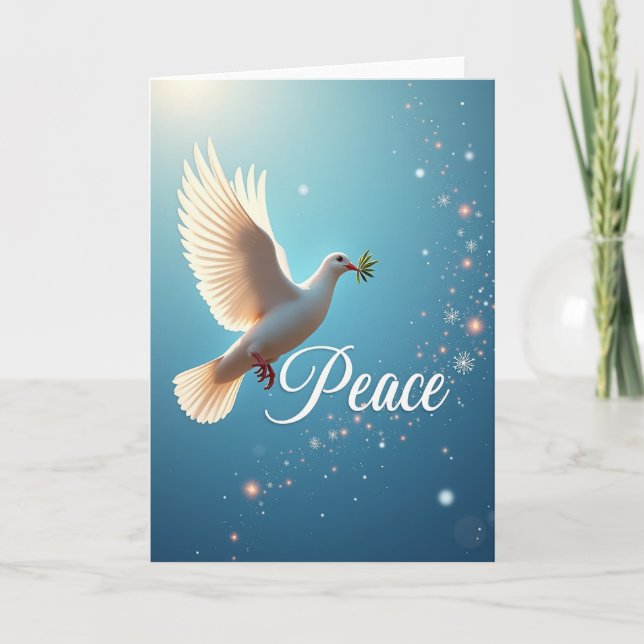 Peace Dove Holiday Card (Front)