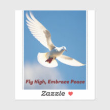 Peace Dove in Flight Removable Vinyl