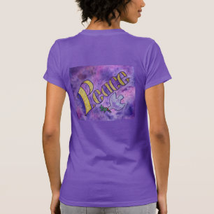 Peace Dove Inspirational Word Art T-shirts