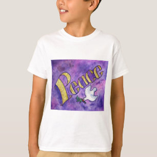 Peace Dove Inspirational Word Art T-shirts
