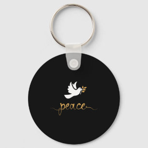 Peace Dove Key Ring