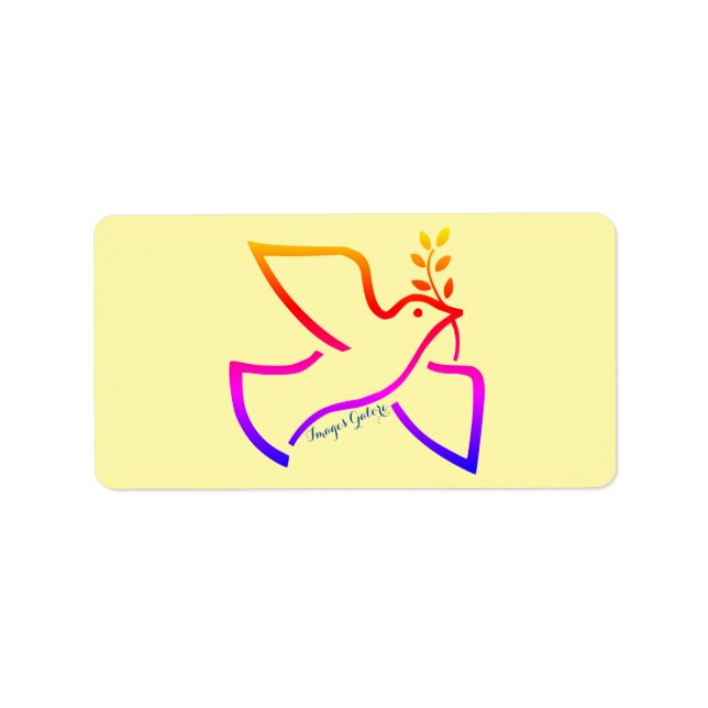 Peace Dove Label (Front)