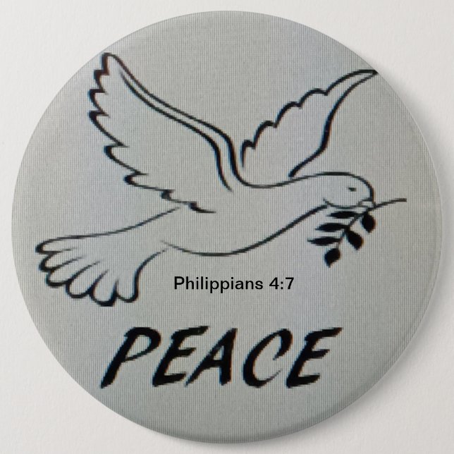 Peace Dove Logo Button (Front)