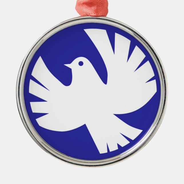 PEACE DOVE METAL TREE DECORATION (Front)