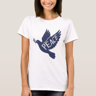Peace Dove Minimalist Symbol of Peace T-Shirt