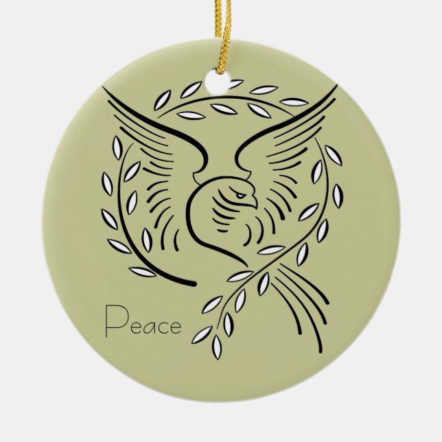 Peace Dove Ornament (Front)