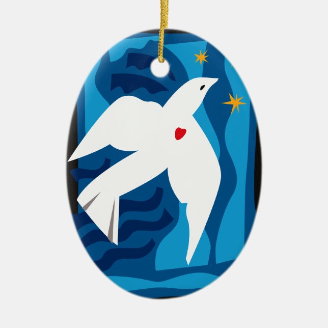 Peace Dove Ornament (Front)