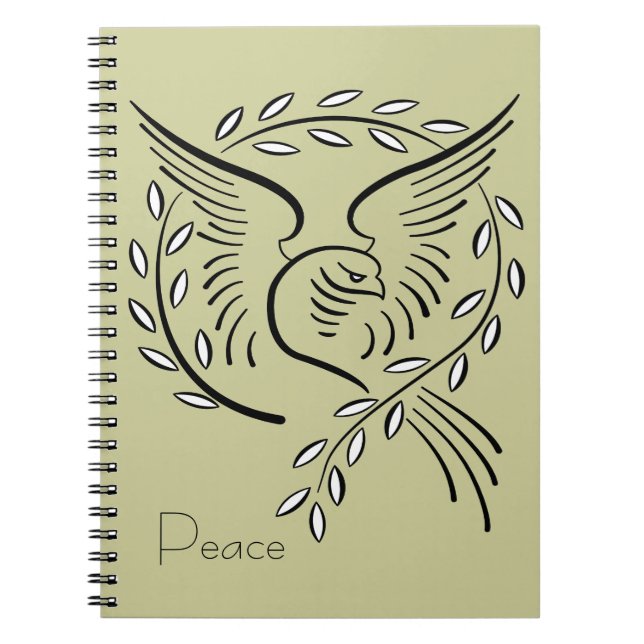 Peace Dove Spiral Notebook (Front)